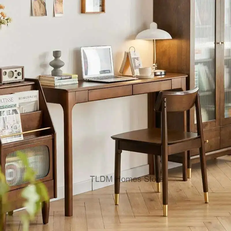 

Minimalist Retro Living Room Furniture Entryway Table American Solid Wood Console Tables for Hallway Home Corridor Console Table