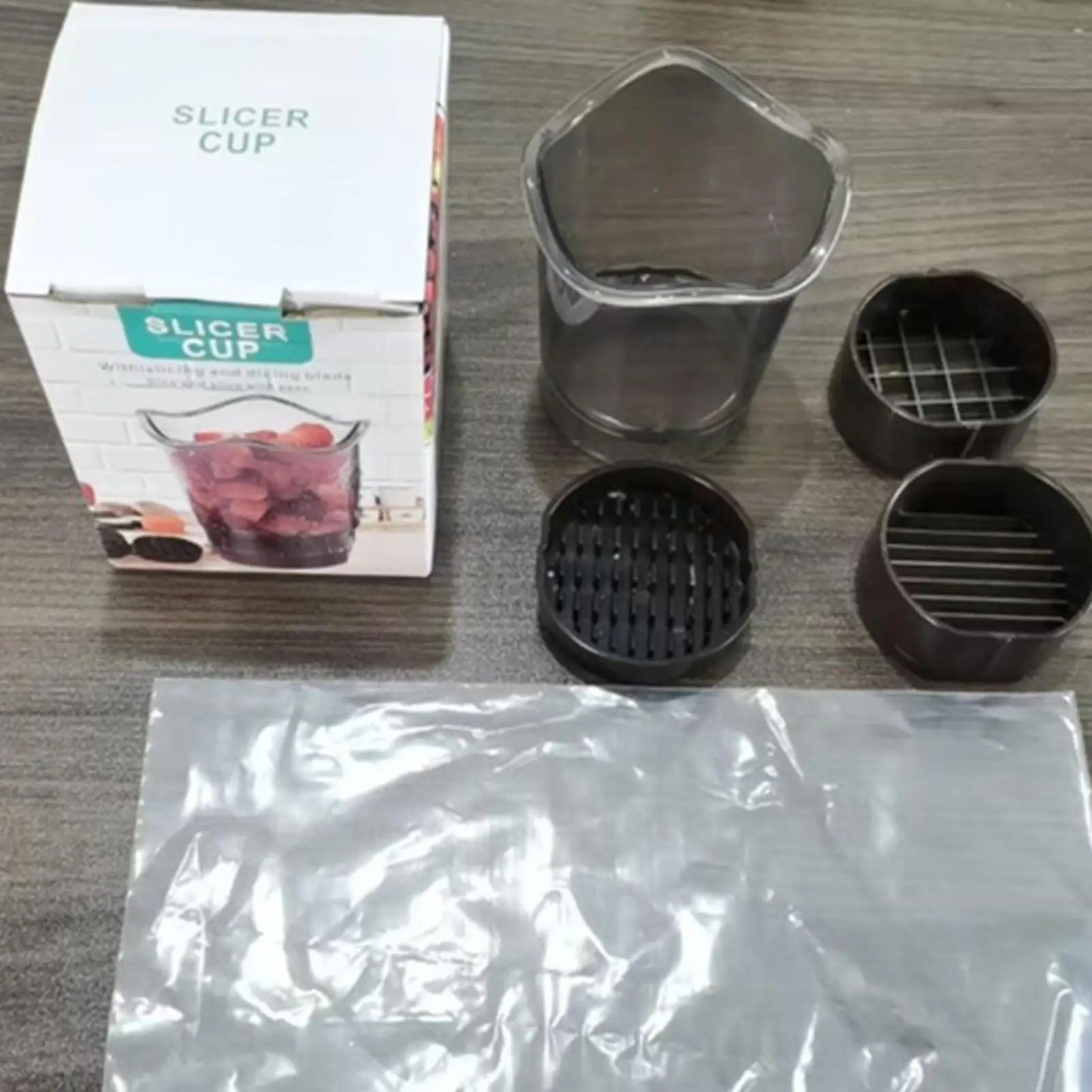 Fruit Cutter Slicer Cup Strawberries Cutter Cup Detachable Grape Slicing Tool Kitchen Gadget For Eggs Carrots Cucumber Kiwi - view 5