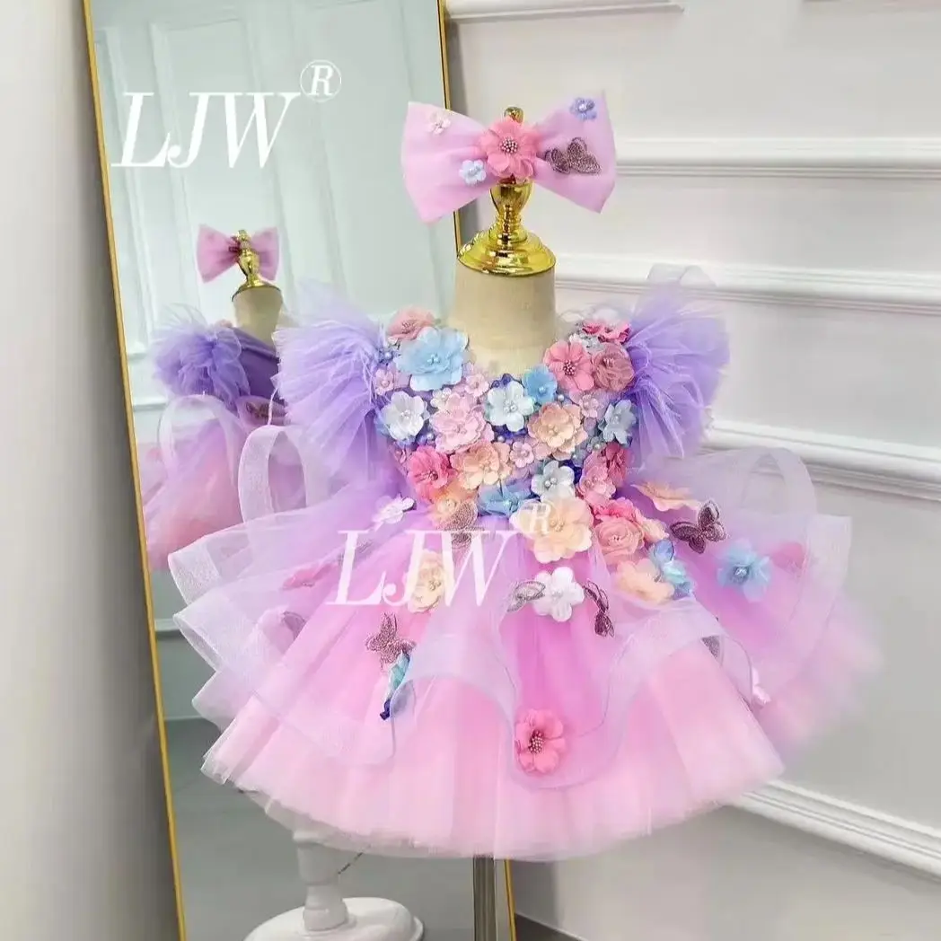 ulle embroidered flower children's wedding dress for 2-8 years oldCarnival Party Catwalk Princess Dress High -end Wine Club Even