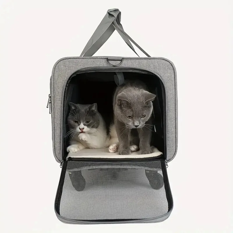 Maleta portátil extra grande para mascotas, maleta con ruedas para perros, bolsa plegable grande para mascotas, bolsa de viaje para gatos