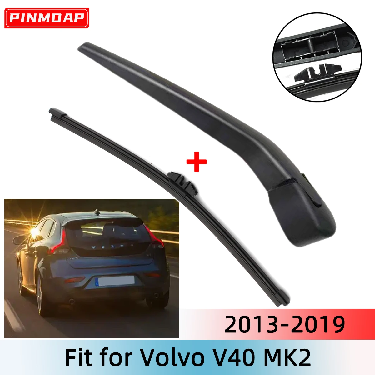 1/2PCS Heckscheibenwischerblatt Wischerarm Kit für Volvo V40 MK2 2013-2019 Windschutzscheibe Windschutzscheibe Heckscheibe