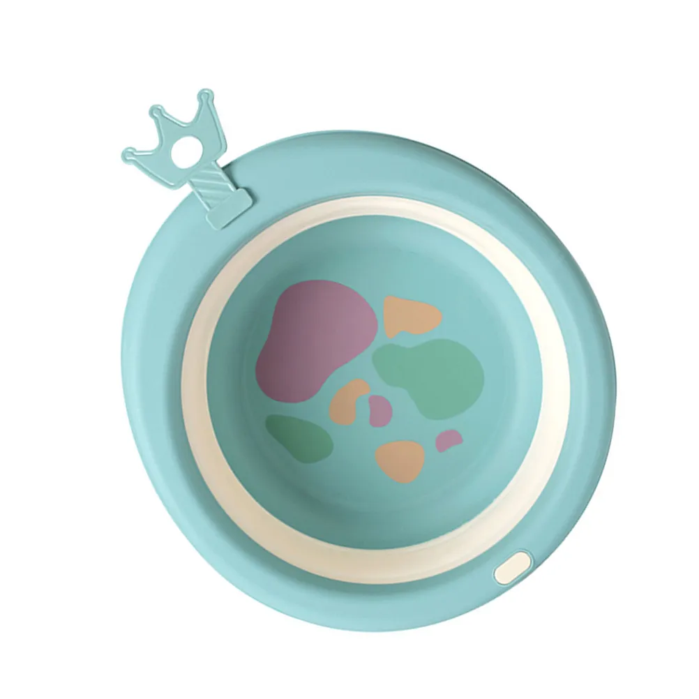 

Baby Foldable Washbasin Cartoon Silicone Infant Face Bathtub Portable Basin for Foot Washing Newborn Washing Basin