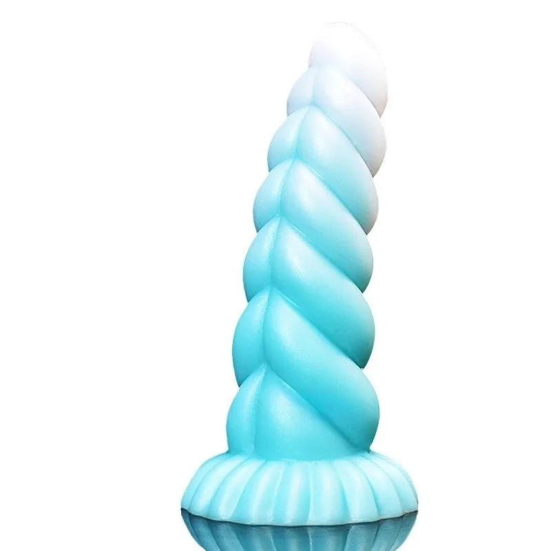 21cm Glowing Illuminated Fantasy Monster Anal Plug Dildo Silicone Suction Cup Prostate G-Spot Massager Man&Woman Sex Adult Toy