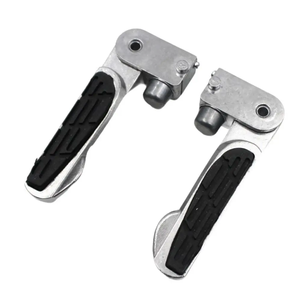 1 Pair Motorcycle Foot Pegs Accessory Aluminum Alloy Easy to Install Replacement Repair Parts Rear Footrest for Zoomer