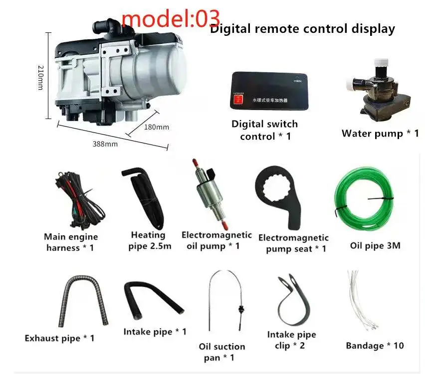 Hot Selling Webasto Truck Engine Coolant Heater 12v5kw  Water Parking Heater
