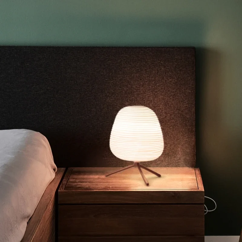 Imagem -03 - Simples Nordic Pebble Vidro Branco Lâmpada de Assoalho Modern Quarto Quente Cabeceira Table Lamp Decor Home Lustre Standing Lamp