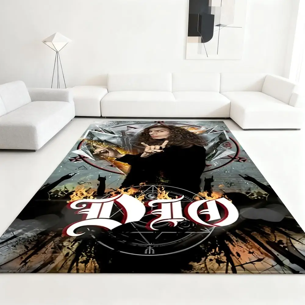 

D-DIOS Rock cool fashion Floor Mat Soft Thickened Absorbent Non-Slip Bedroom Living Room Door Mat Home Decor Flannel Rugs