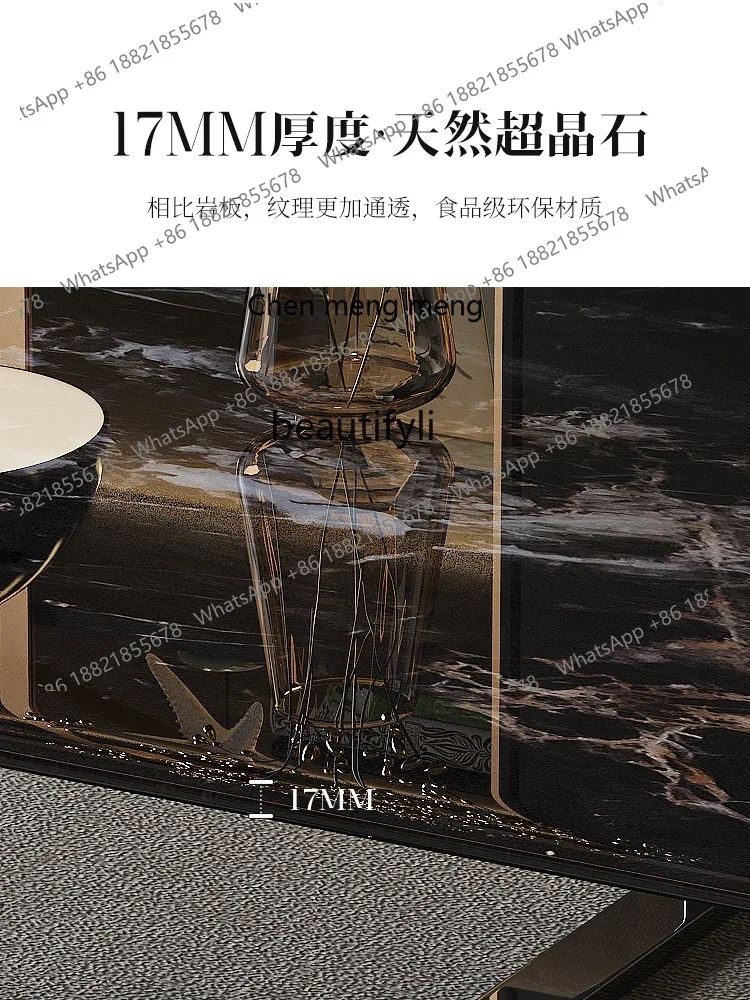 ss7304 Супер Хрустальный Камень Современный Минималистский Квадратный Журнальный Столик Свет Роскошный Минималистский Гостиная Каменная Тарелка Мрамор Кофе T