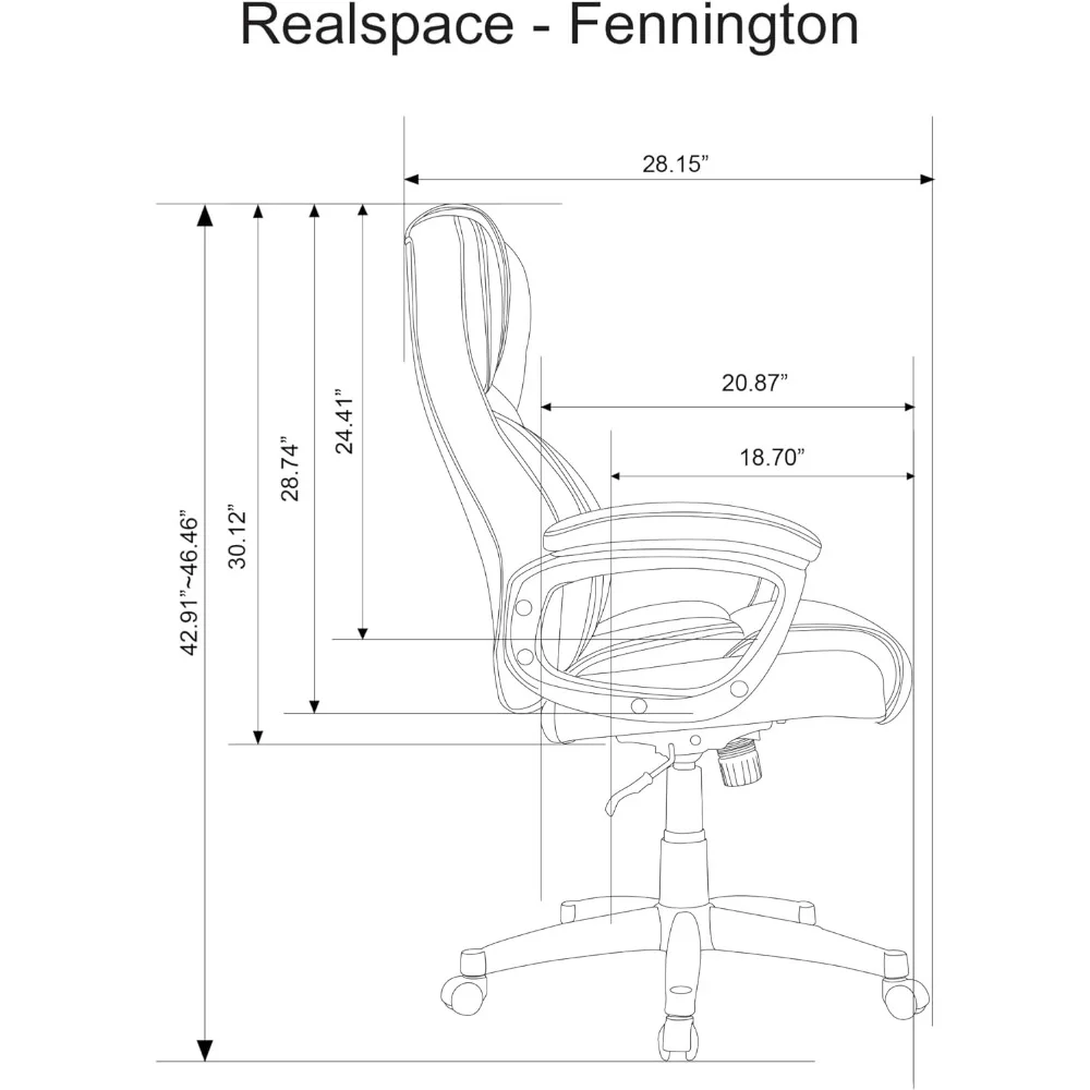 Gebundener Leders essel mit hoher Rückenlehne