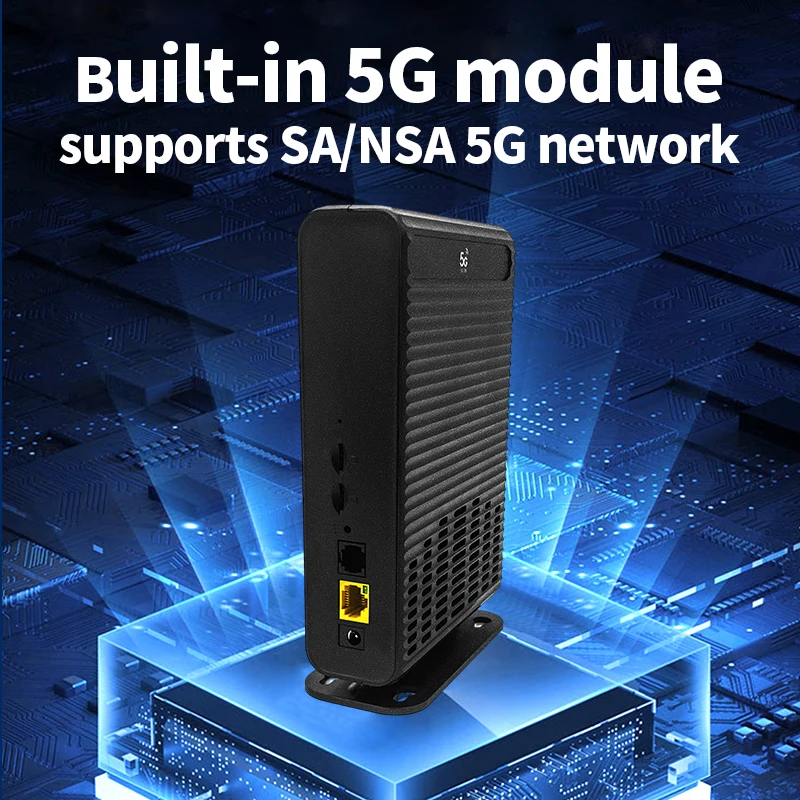Modul 5G bawaan WIFI router 5G Cioswi menggunakan antena omnidireksional gain tinggi untuk memastikan jaringan 5G yang stabil dan berkecepatan tinggi