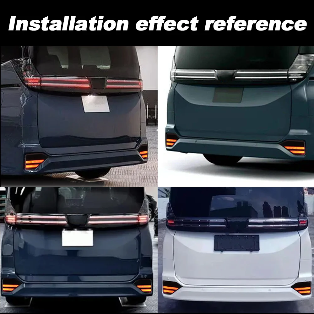 

2 шт. светодиодный задний отражатель противотуманной фары для Toyota Noah Voxy 90 R90 90S 2022 2023 задний бампер тормозной фонарь автомобильные аксессуары