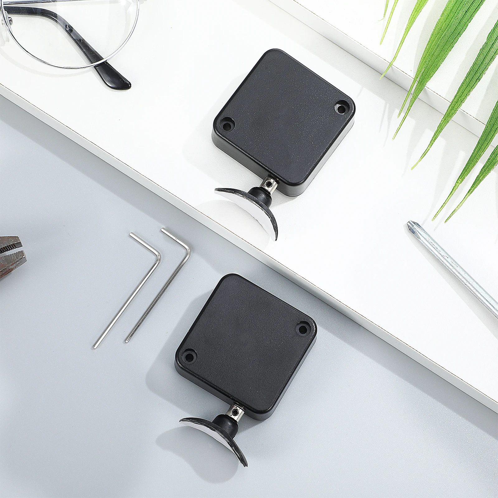 مقود كابل أمان لجهاز التحكم عن بعد، عبوة من حامل حبل قابل للسحب، قفل فولاذي مضاد للخسارة #2