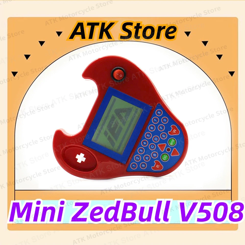 

2024 newest V508 Super Smart Mini ZedBull Car Transponder Key Programming Mini Zed bull Chip Copy Read Pin Code RED