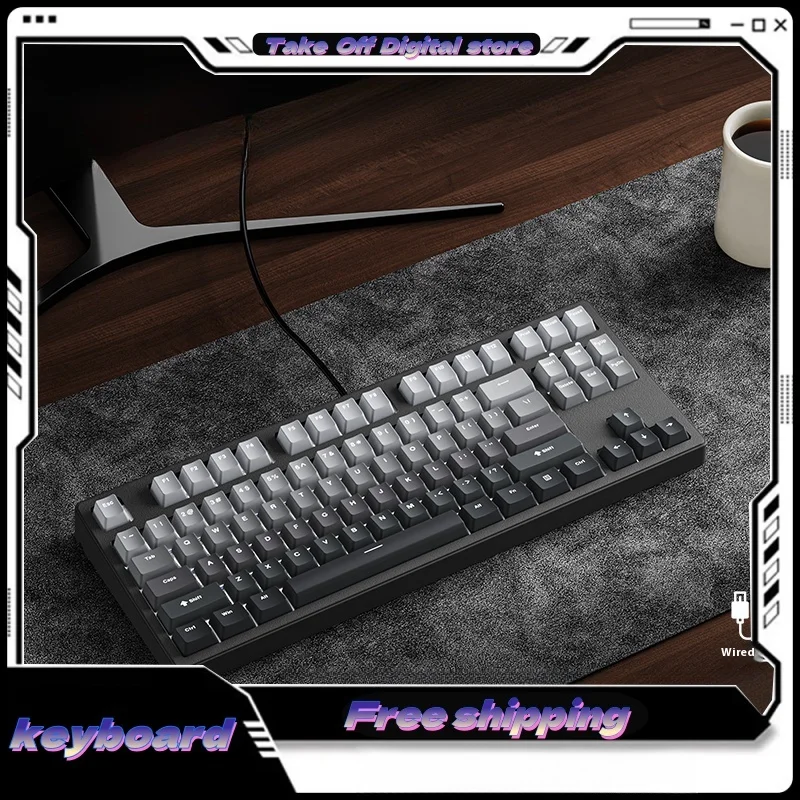 Pioneer Cherry Axis Wireless Bluetooth Mechanical Keyboard Computer Office Game Esports Dedicated Green Axis Mechanical Keyboard