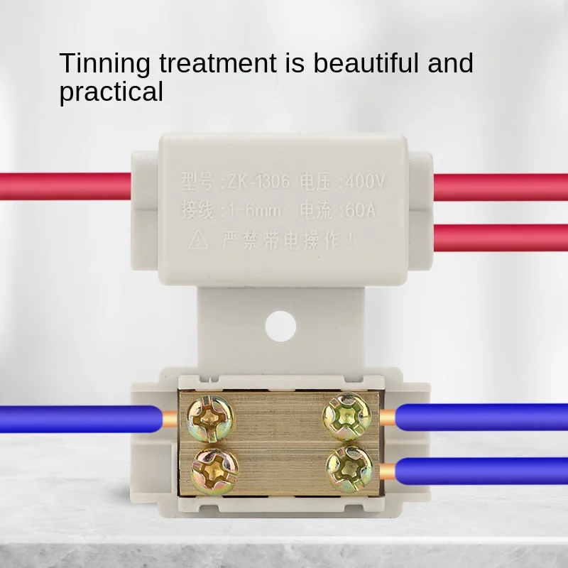 High Power branch terminal Quick Wire Connector Terminal Block 400V Electrical Cable Junction Box ZK-306 T-type wiring terminal