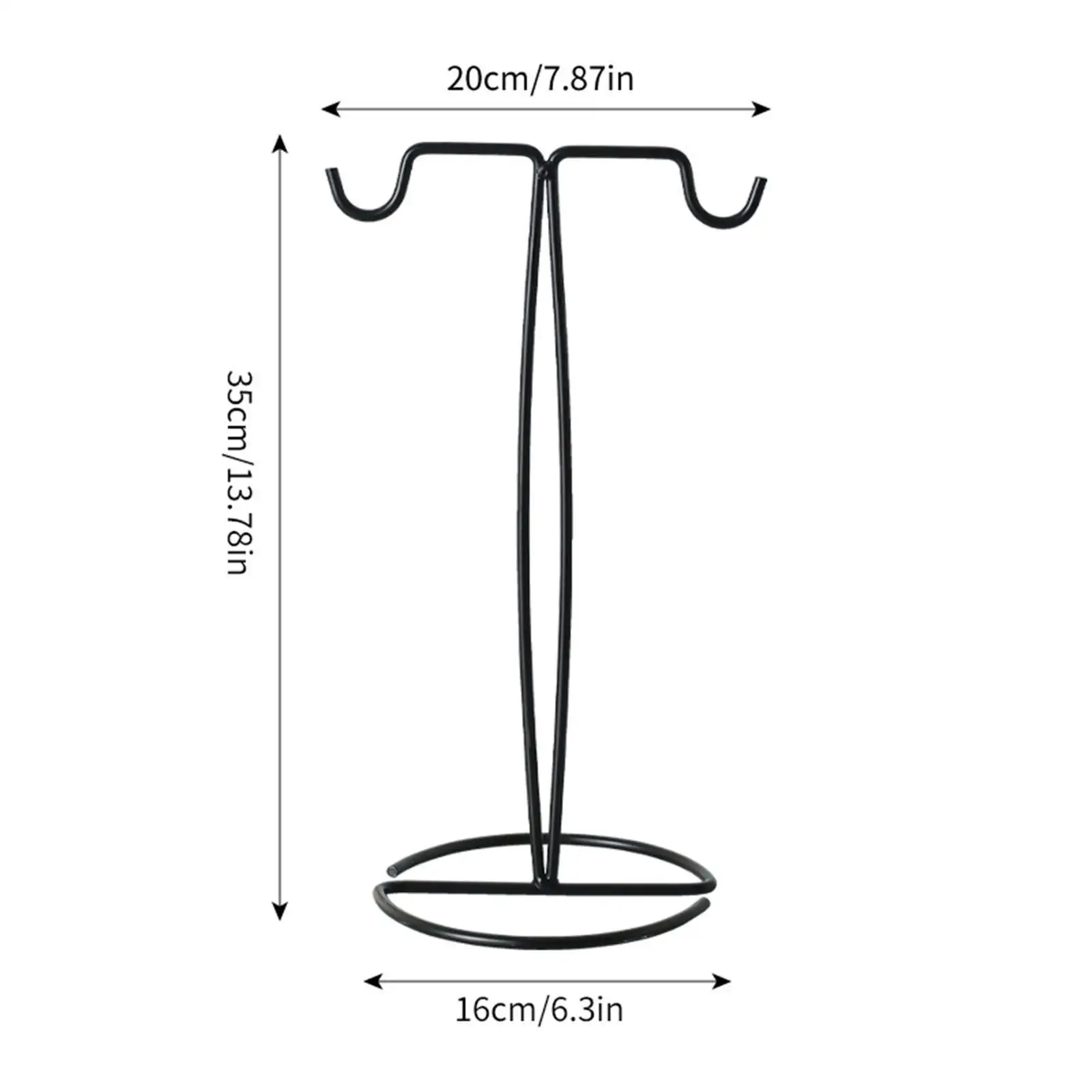 

Purse Display Stand Hanging Jewelry Rack Iron Decorative Hat Stand Multiuse Hanger for Wreath Necklace Home Bedroom Vendors