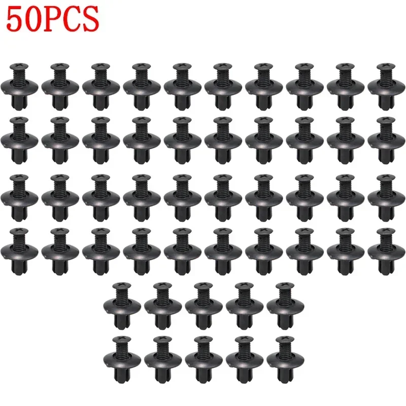 Universal Kunststoff Nieten 8mm Befestigungen Schraube Auto Stoßstange Kotflügel Schwarz Niet Hohe Qualität Auto Fastener Clips Auto Innen Teile