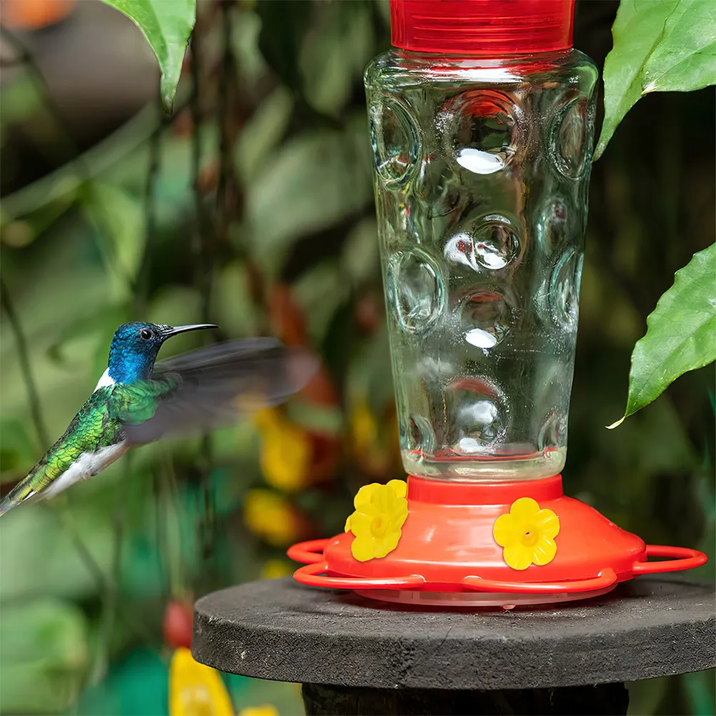 15Pcs Plastic Hummingbird Feeder Flowers Replacement Bird Feeder Accessories Plastic Construction Parts Shaped