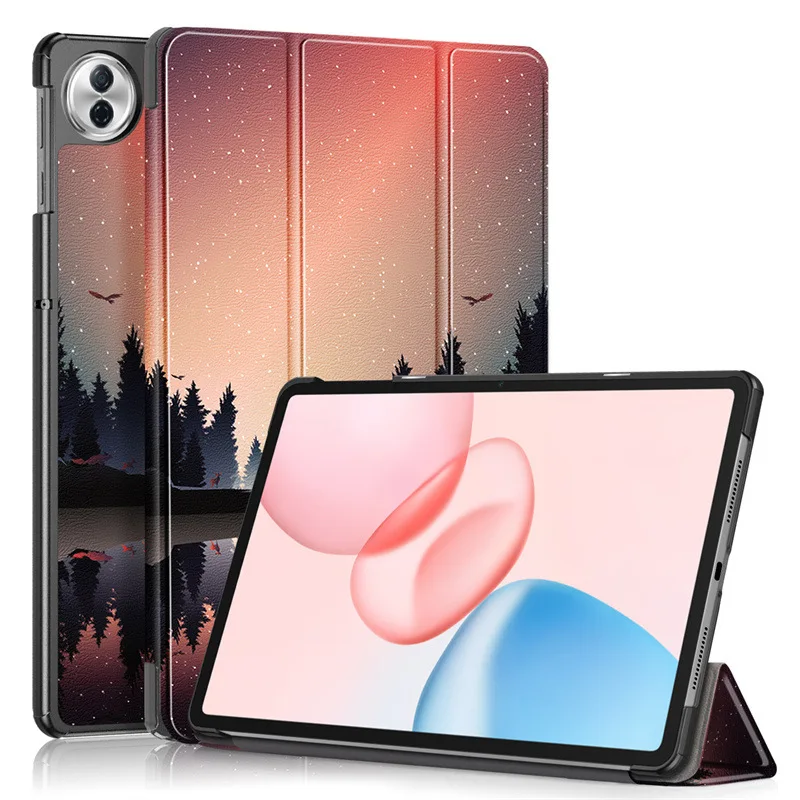 Dreifach Faltbare Hülle für Honor Pad 10 12,1 Zoll mit Auto-Wach-/Schlaf-Funktion Stoßfeste Kunstleder-Abdeckung für Huawei – Detail 2