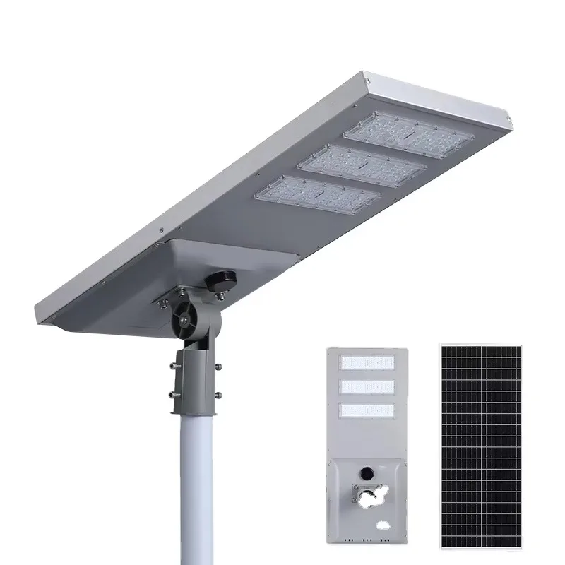 

Bes-selling China Manufacturers 30W 40W 50W 60W 80W 8000LM Lifepo4 Battery Motion Sensor Dusk To Dawn All In One Solar LED Stree