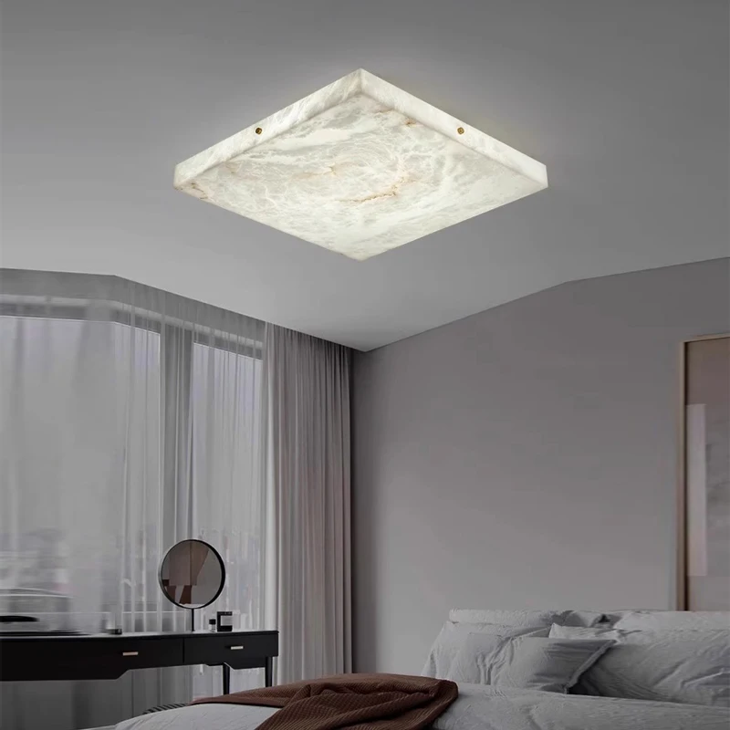 

aipaite LED Modern Simple Ceiling Light Round Marble Light Suitable for:Bedroom Living Room Home Decoration