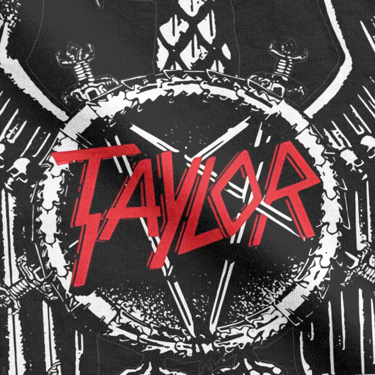 T-Shirt à Manches Courtes et Col Rond pour Homme et Femme, Vêtement Imprimé en Pur Coton, avec Motif de Metal Slayer, RapBand