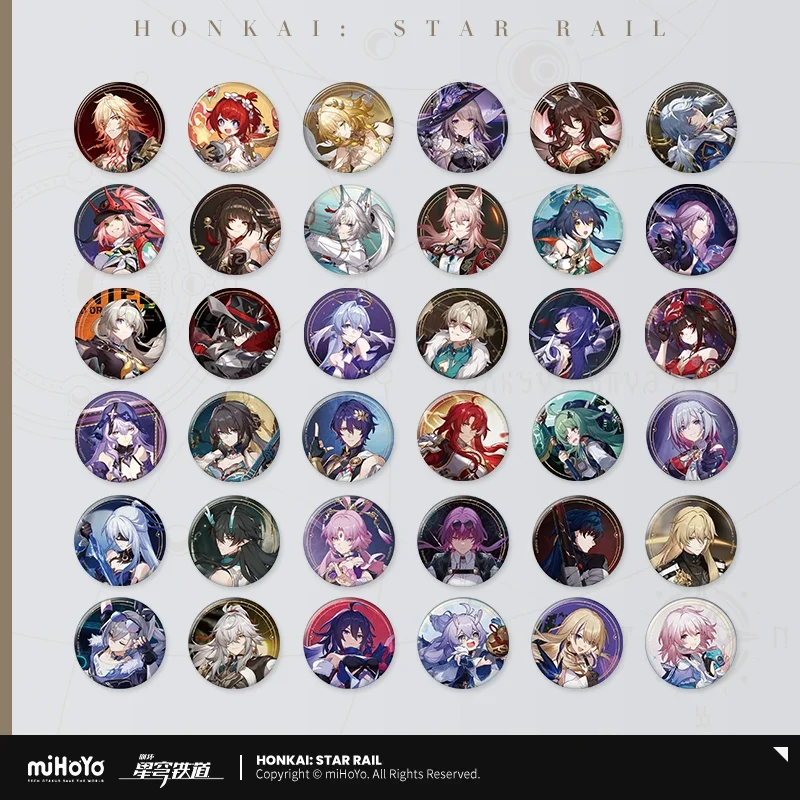 

Sunsyea Honkai Star Rail официальный Merch miHoYo Оригинальный оригинальный значок QXYY серии Dan Heng Blade Fu Xuan Kafka Luocha