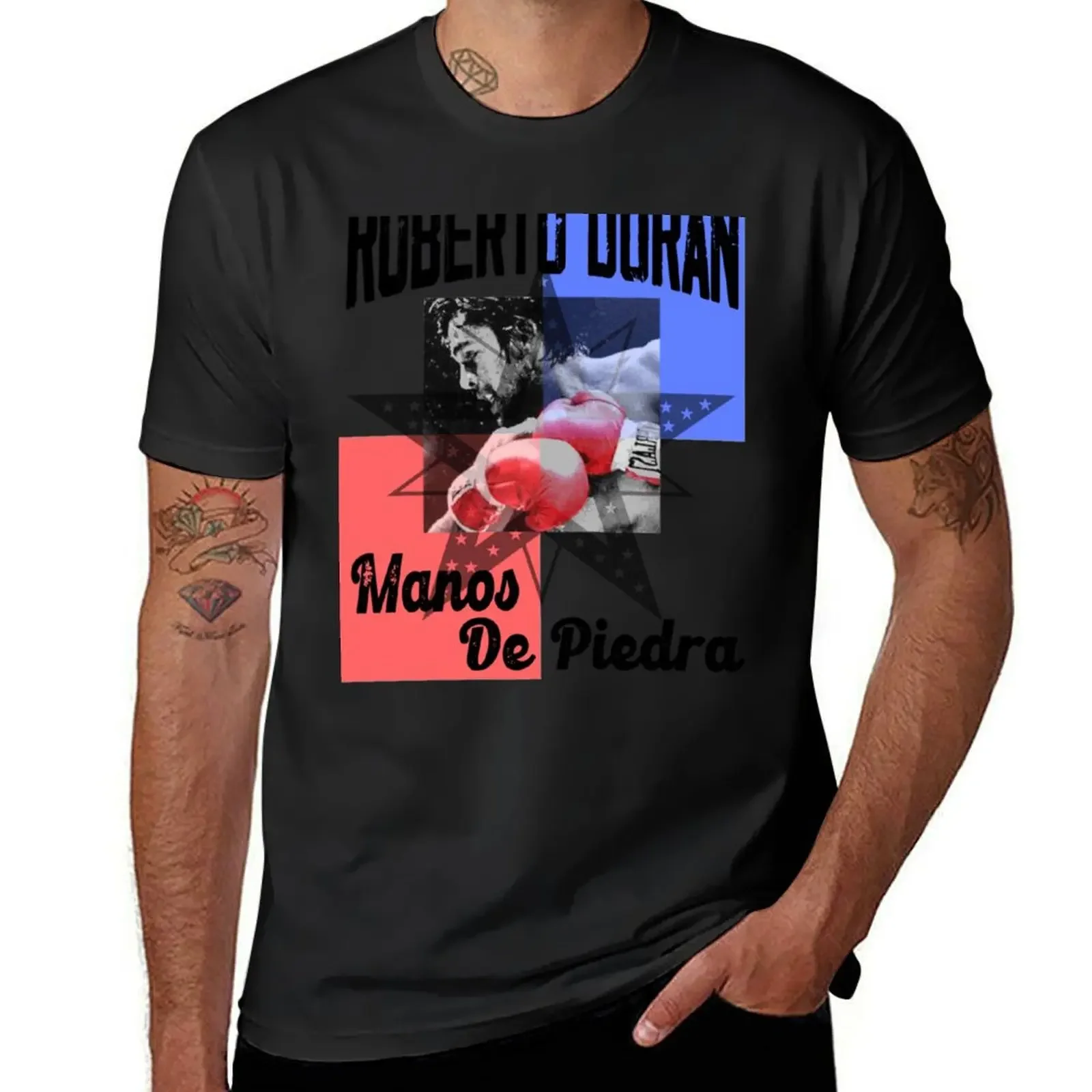 Roberto Duran Manos De Piedra Yellow T-Shirt vintage anime shirt Blouse tshirts for men