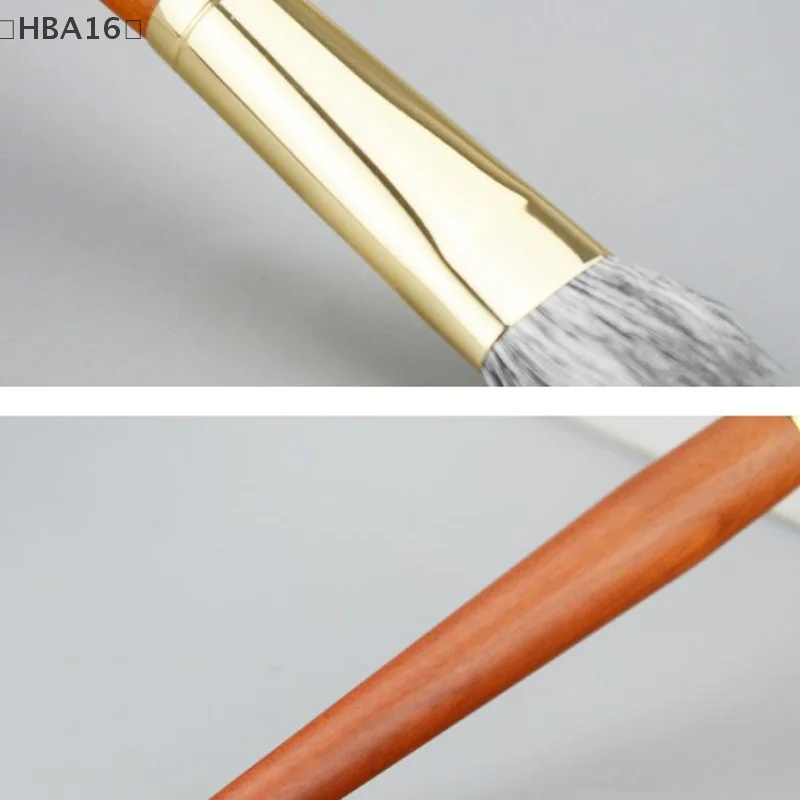 〔HBA16〕Natural Hair Blush Brush Face Detail Shadow Makeup Brushes Goat Hairs Blusher Bronzer Pro Essential Cosmetic Tools