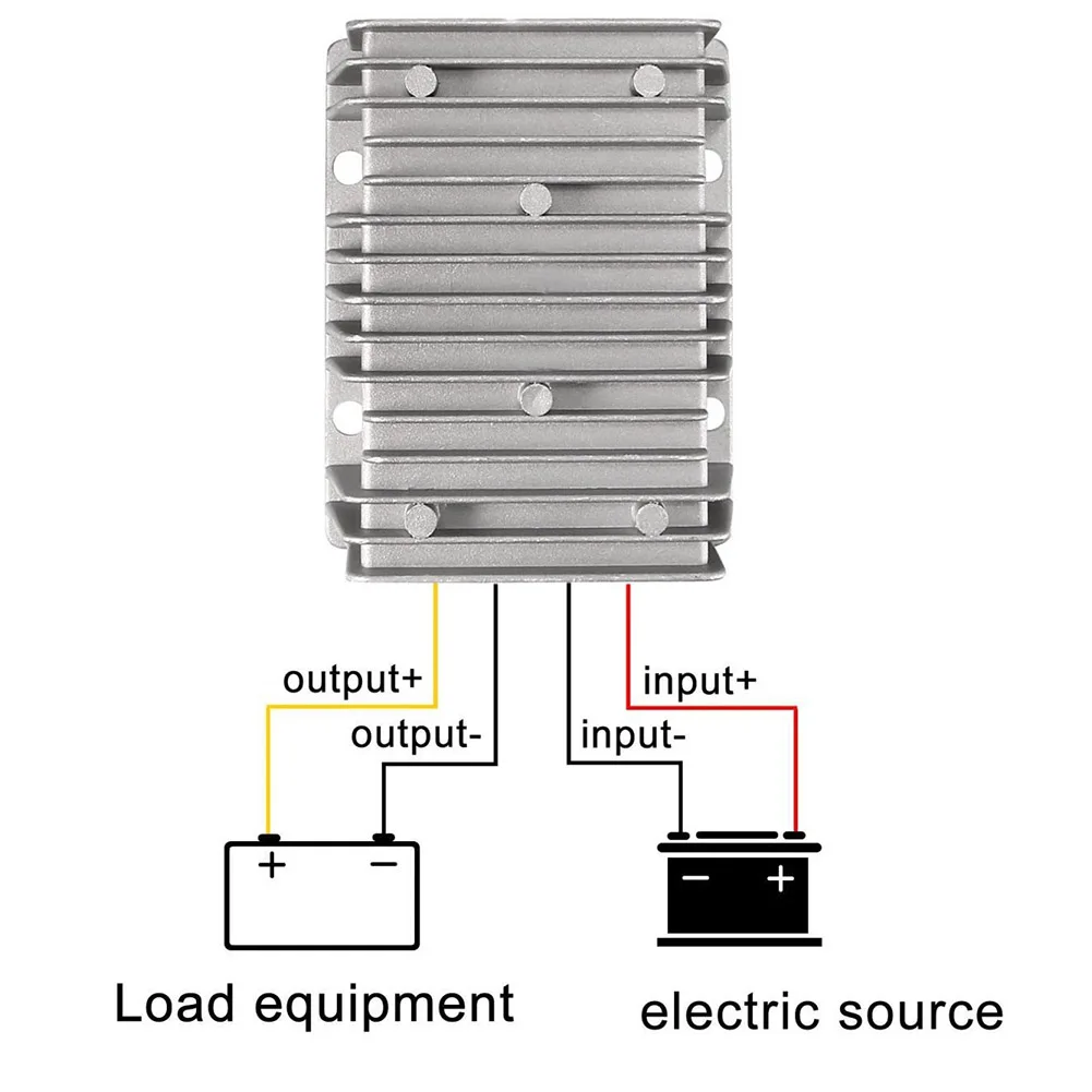 Waterproof DC 12V 24V to 6V 20A Step Down Converter 120W High Efficiency Voltage Regulator for Yachts and Buses
