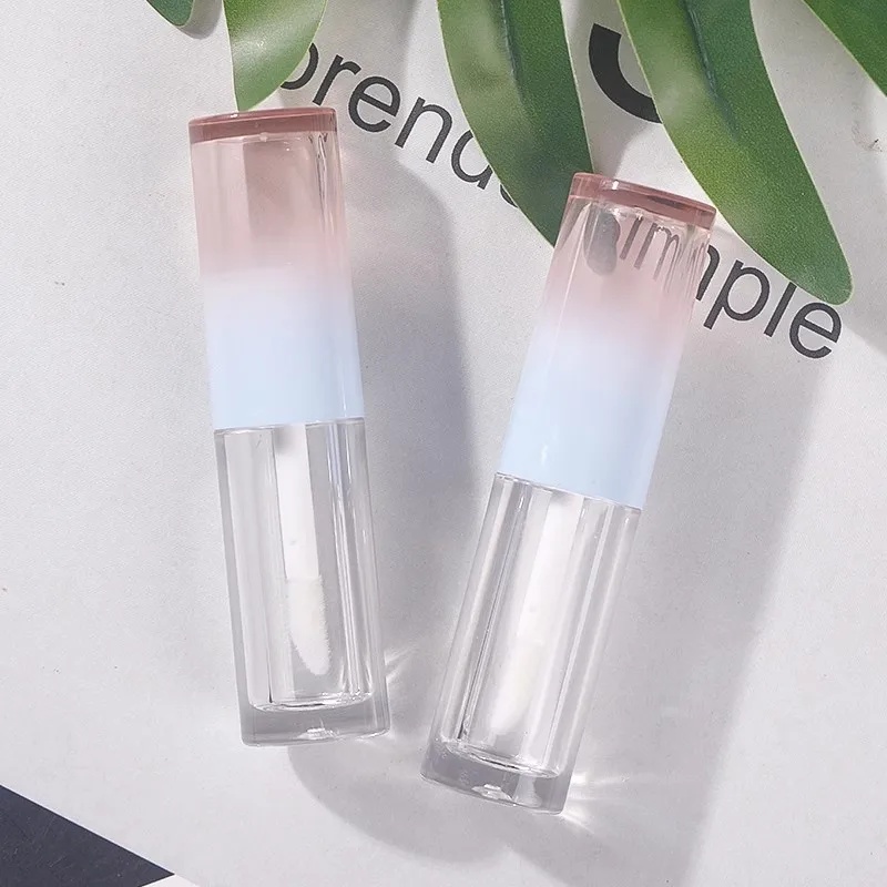 2.5ml NEW Empty Lip Gloss Tubes Gradient Pink Blue Lid Lipstick Tubes Liquid Lipstick Eyeshadow Bottle Makeup Refillable Tubes