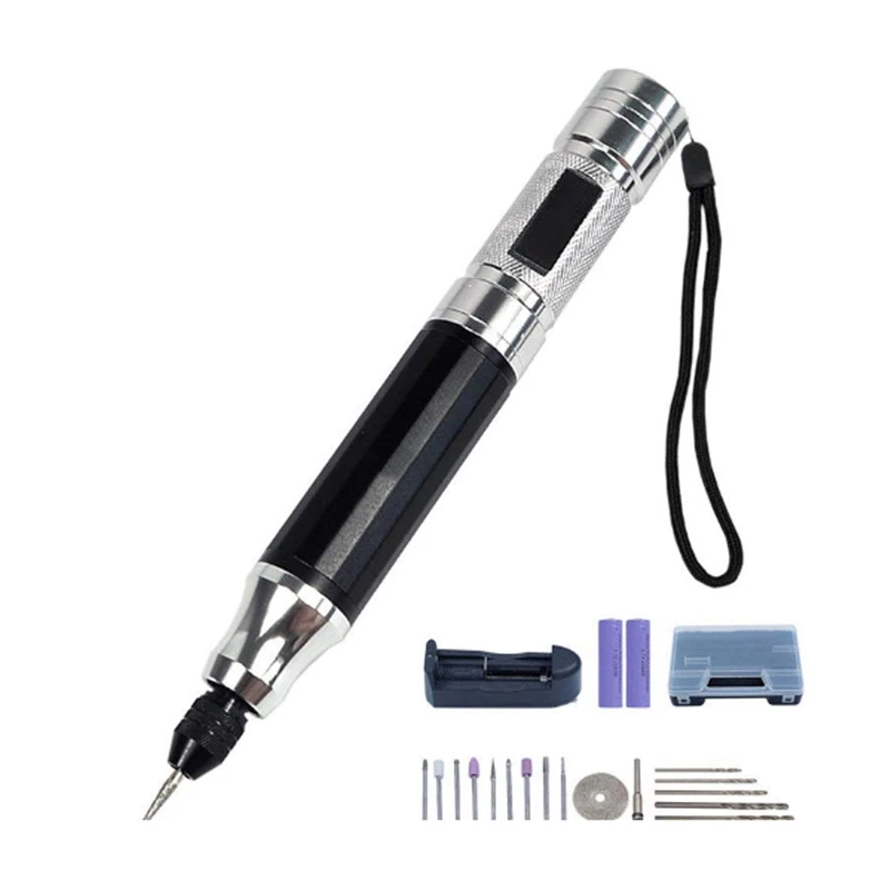 

AT14 Engraving Pen Engraver Mini Charging Electric Polishing Pen Diy Precision Pen Rotating Tool Grinding Accessories Set For Po