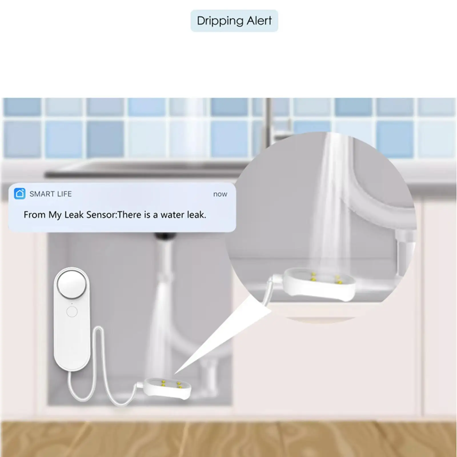 Water Leakage Reminder Immersion Probe Overflow for Condensate Water Pool