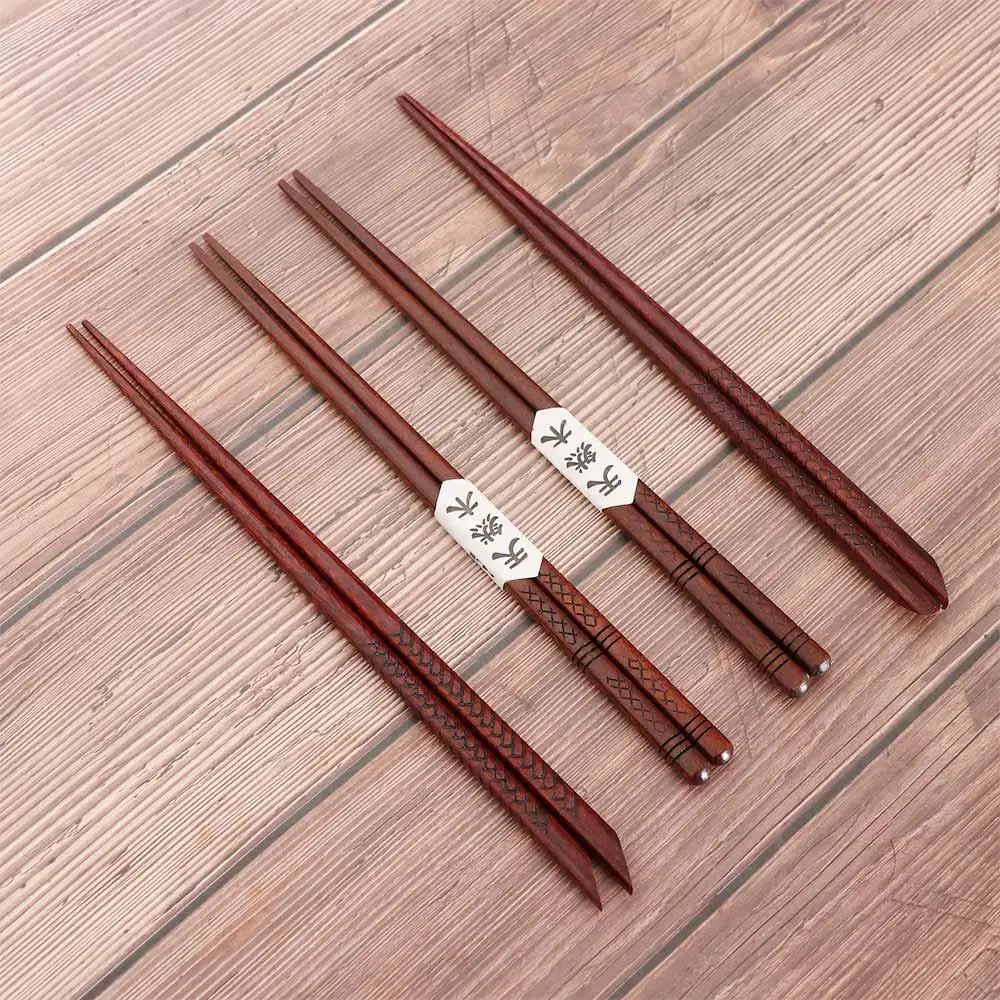 

High-quality Creative Cooking Restaurant Kitchen Tools Wood Reusable Wooden Chopsticks Sushi Chopsticks Dinnerware Tableware