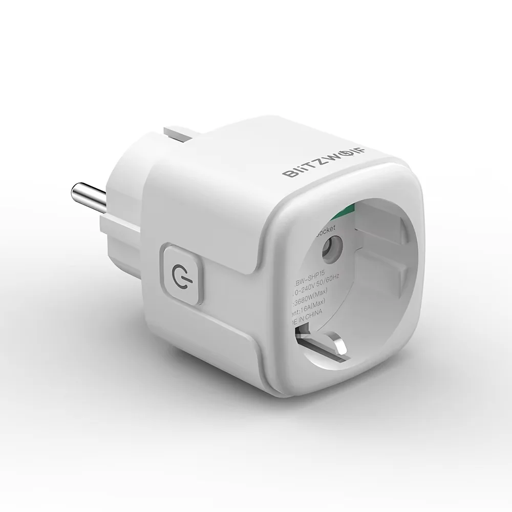 BlitzWolf BW-SHP15 Zigbee 3.0 16A Smart Plug Socket 3680W EU plug Power Outlet APP Remote Timer Energy Monitor work with Alexa