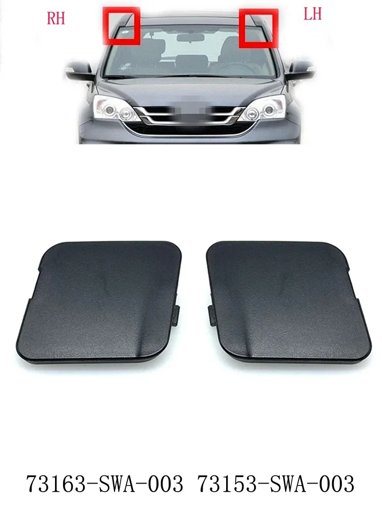 High Quality Material Windshield Side Lid Cover Black 73163-SWA-003 ABS Plastic Lid Cover 1 Pair 73153-SWA-003 For Honda