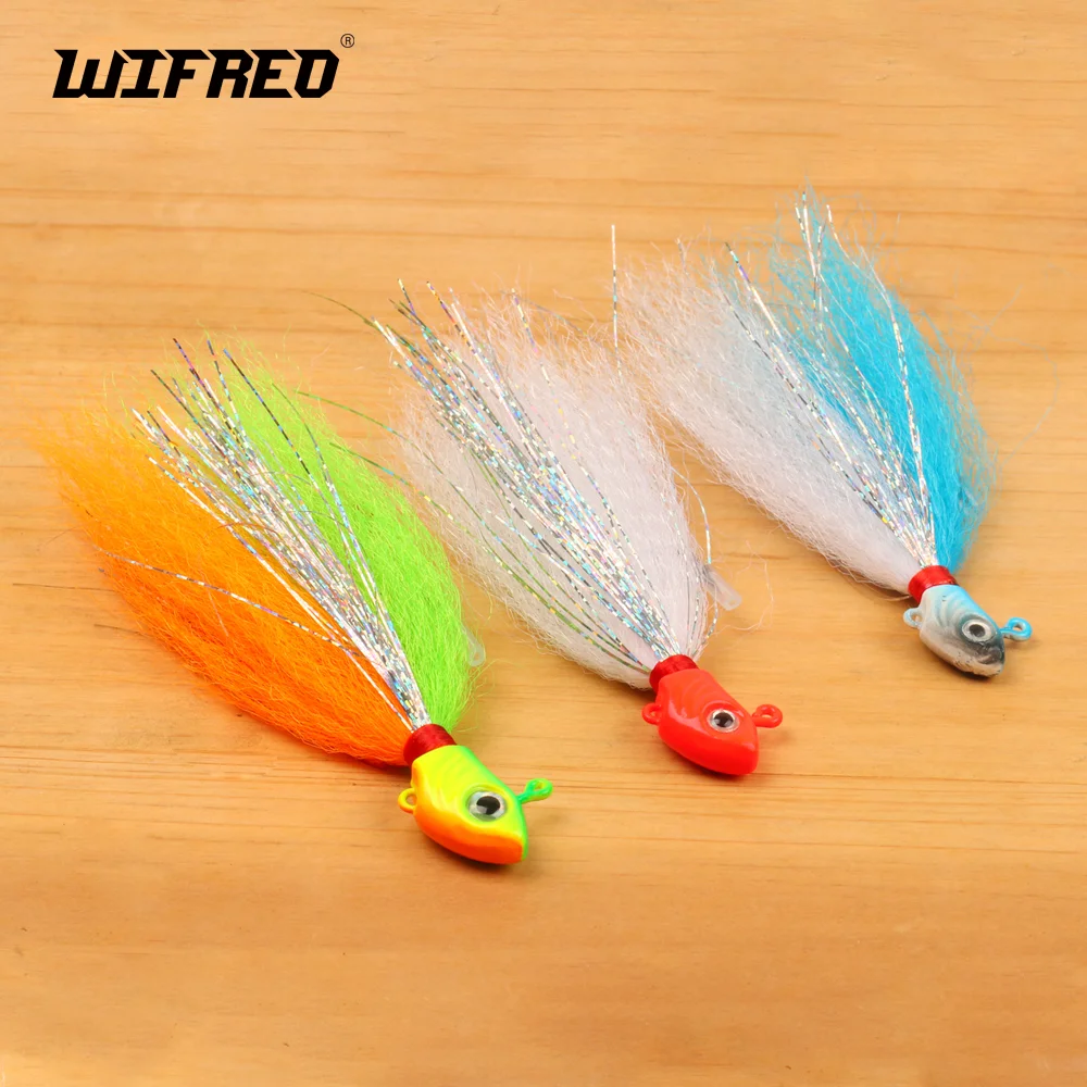 

Wifreo Jig Head Saltwater Fishing Lure Artificial Big Game Streamer Fly Trout Bass Fishing Lure Baits Sea Fishing Tackle