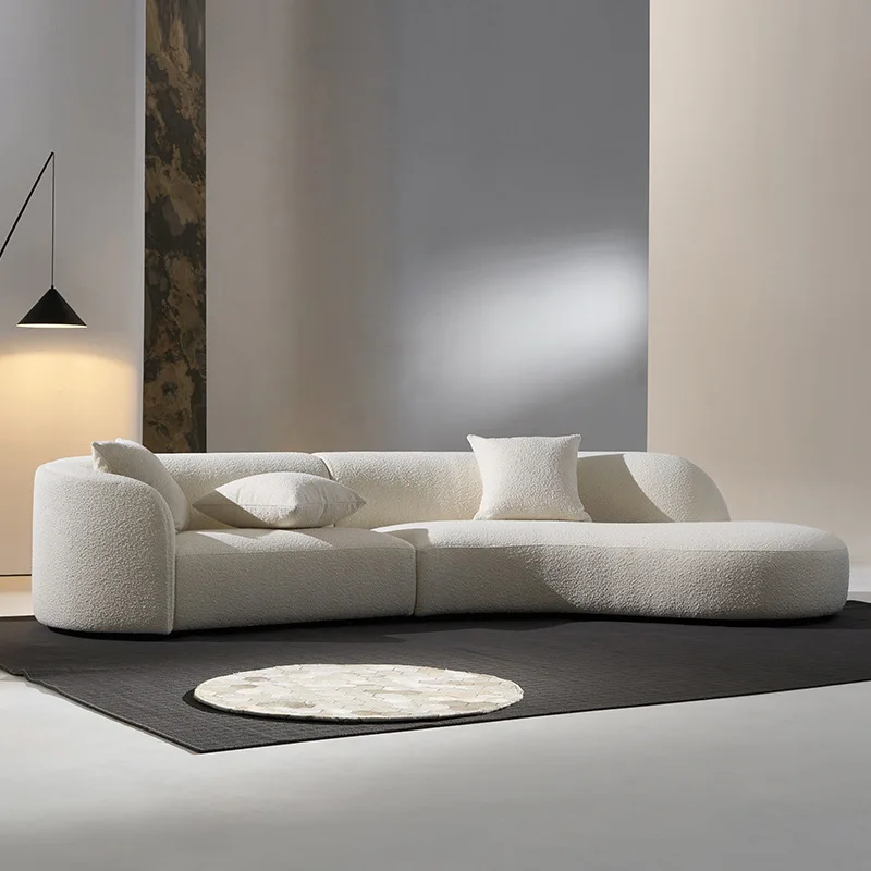 Designer Internet celebrity cream wind special-shaped moon bed and breakfast furniture