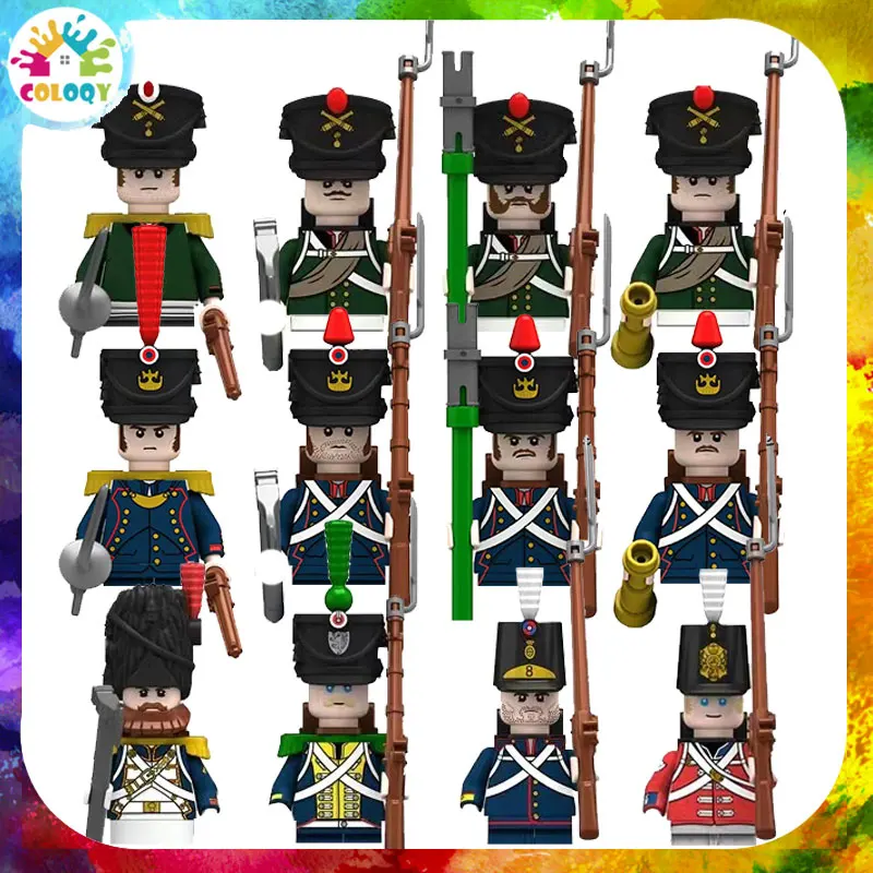 

Children's Building Block Toys Empire Soldier Knight NapoKai Naval War Weapon Legion NO.N001/036 Complete Set of Decorative Toys