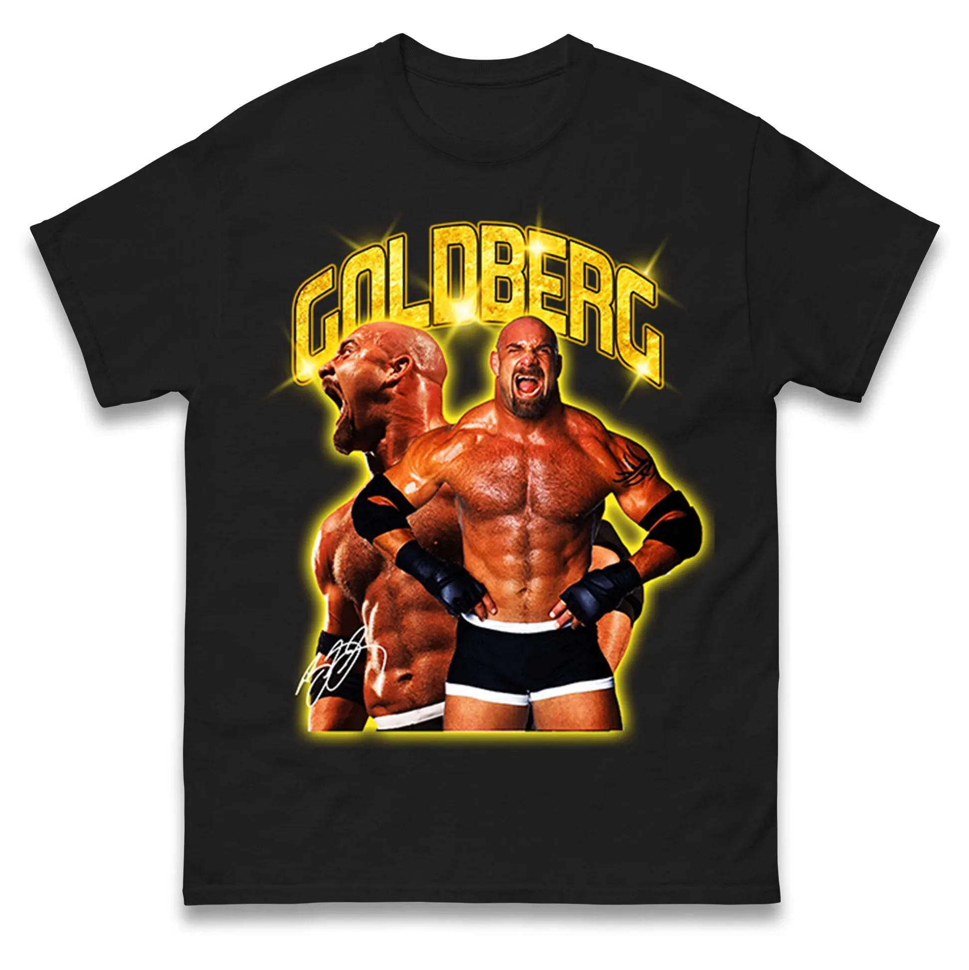 

Goldberg Wrestling T-Shirt Men Women Fashion Short Sleeve Cotton Tee Retro Hip Hop Y2k T-shirt Summer Sports Tops Men's Clothing