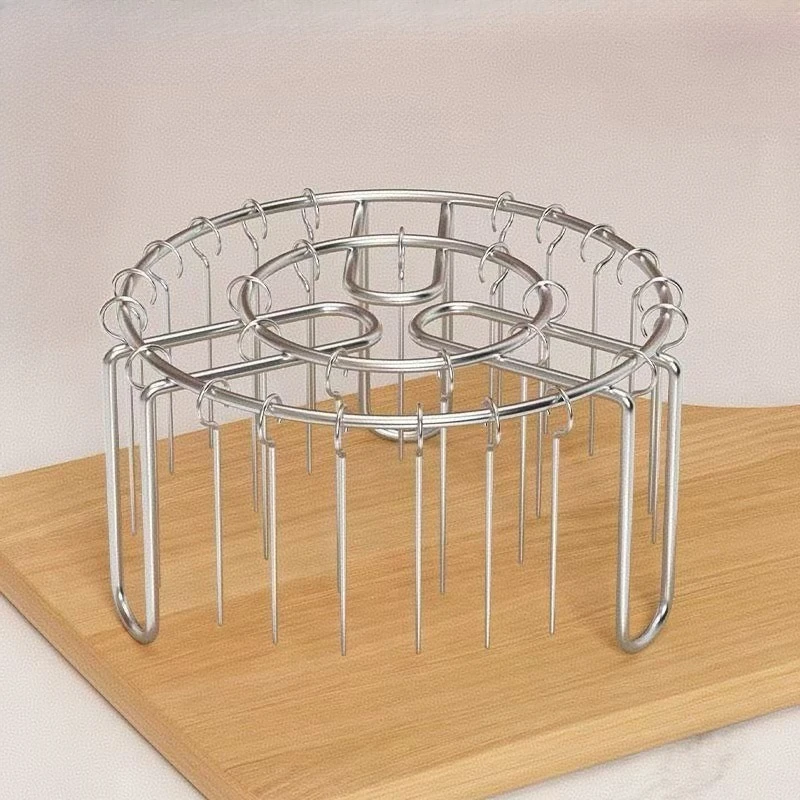 1Set Stainless Steel Grill &Skewers,24/36/48 Pcs Needle,BBQ Set, Air Fryer,Oven,Grill,Skewers,grill Accesories Kitchen Tools