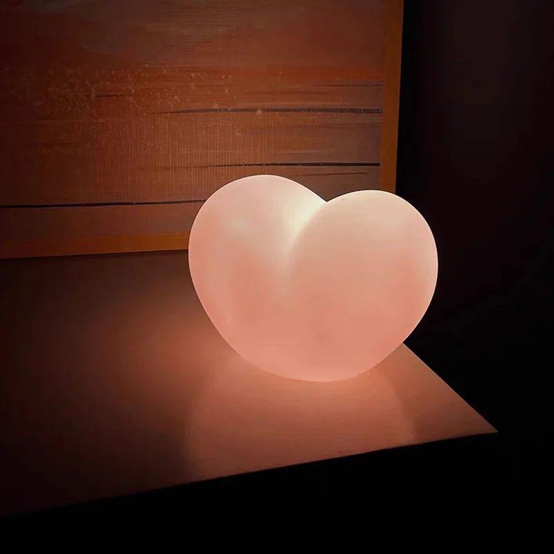 مصباح نوم للعناية بالعين في غرفة النوم، أجواء رومانسية على شكل قلب، ضوء ليلي، هدية إبداعية لمهاجع الطلاب وعيد الميلاد #4