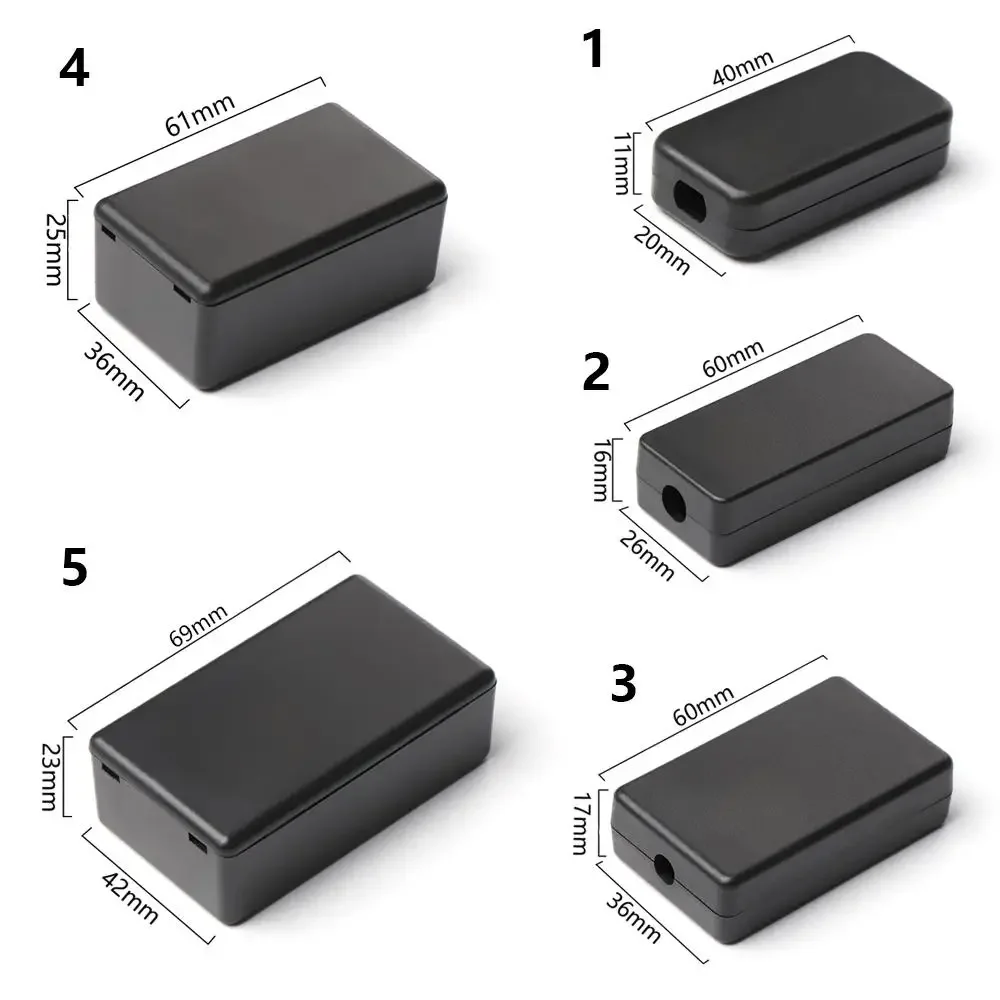 High Quality ABS Plastic Project Box Waterproof Cover, Electronics Enclosure Case 1/2 Pcs, DIY Electronic Project Box