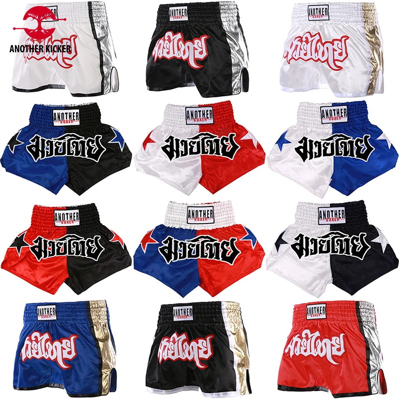 

Muay Thai Breathable MMA Kids Bo Shorts Men Women Martial Arts Fighting Grappg Trun Kickbo Training Uniform