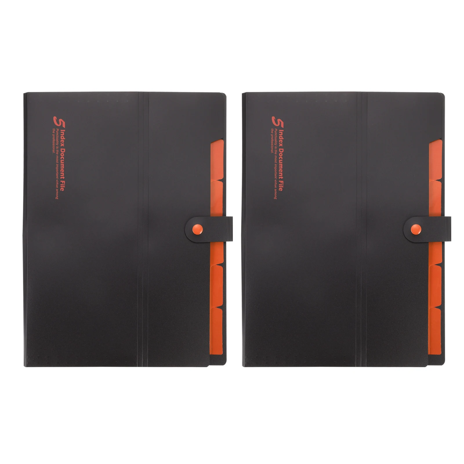 

2pcs File Folder PP Portable Organizer Multi-layer Accordion Bag for Documents Vouchers Cards Coupons Home Office School