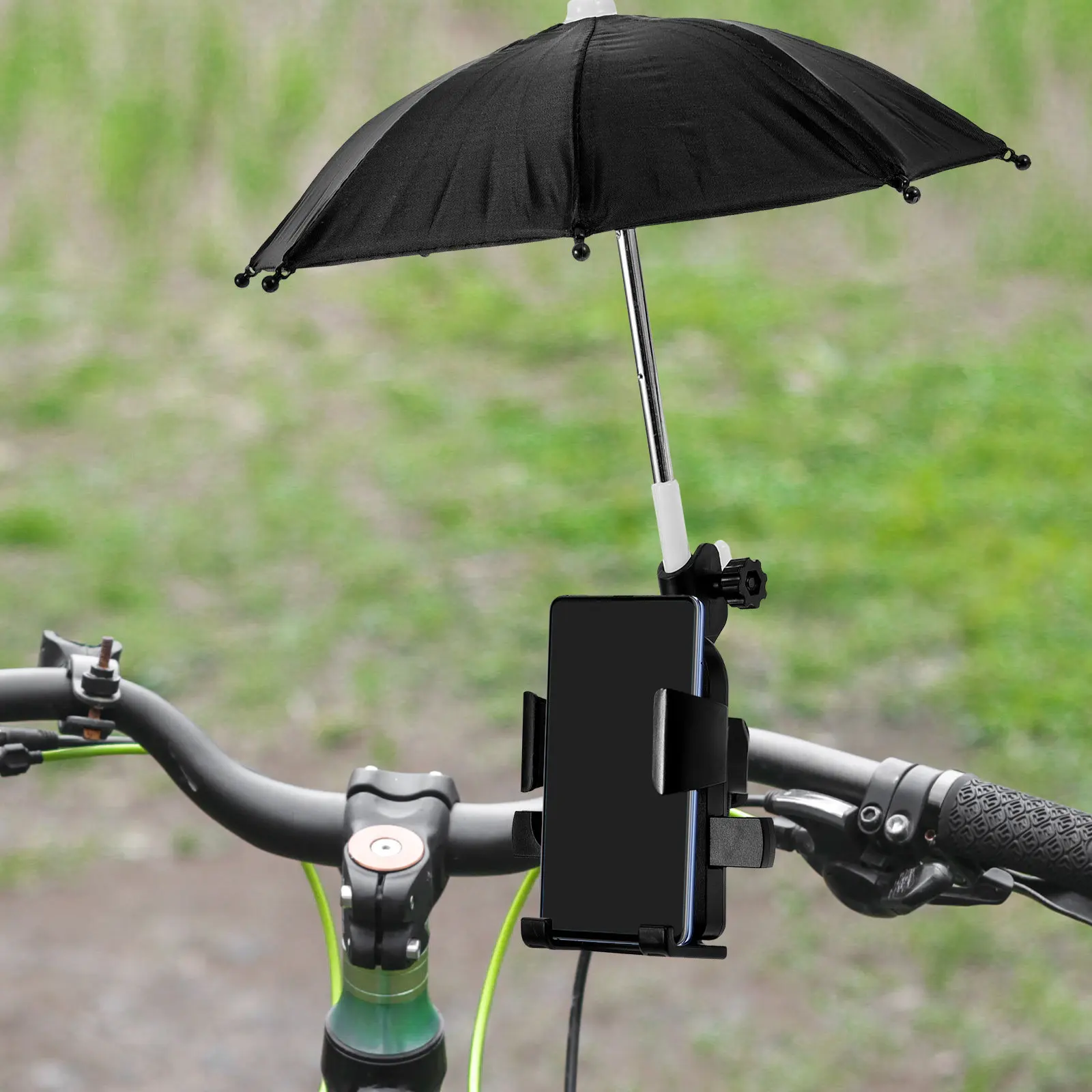 

1Set Electric Bike Phone Holder Bike Handlebar Support Stand Motorbike Phone Rack Umbrella Cycling Equipment Outdoor Riding