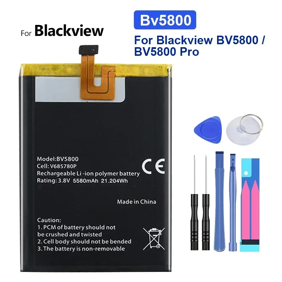 

Аккумулятор 5580 мАч для Blackview BV5800 / BV5800 Pro BV5800Pro Bateria