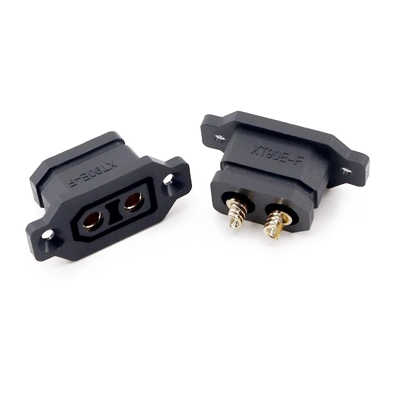 XT90E-F with fixed seat lithium battery charging port plug, model airplane electrical control male and female connector