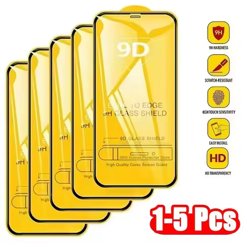 5Pcs Tempered Glass Screen Protector For Samsung Galaxy S25 Ultra S24 S23 Plus S22 S21 S20 FE M52 5G M32 M51 M31S M21 J6 J8 J7