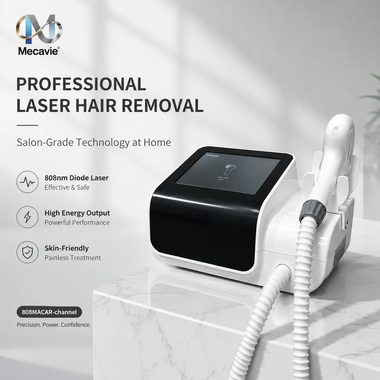 808nm Mini Diode Hair Removal Machine Portable Beauty Device Ice Cooling Touch Screen Home Salon Equipment